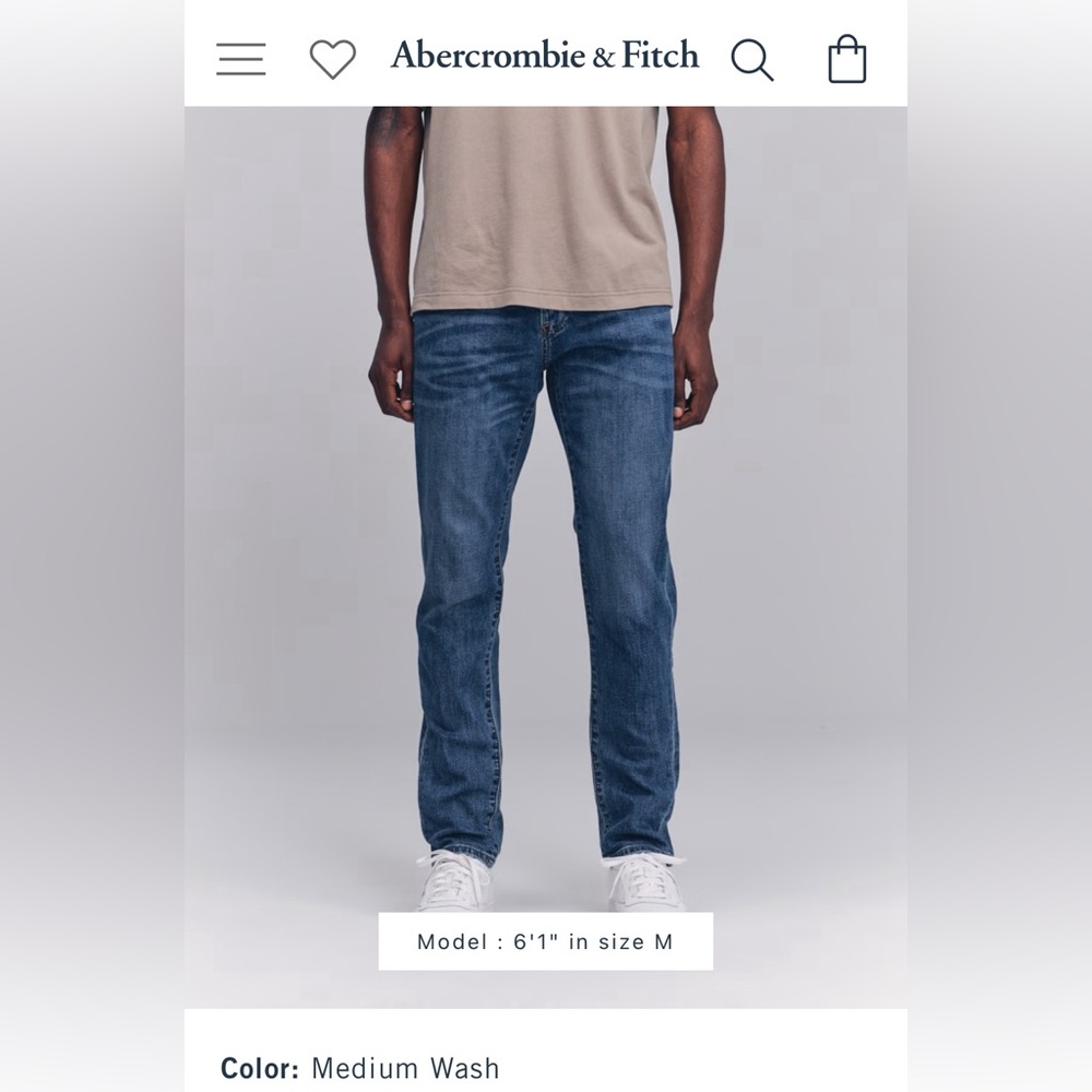New with TAGS! Abercrombie & Fitch Men’s Athletic Skinny Jeans (32x32)